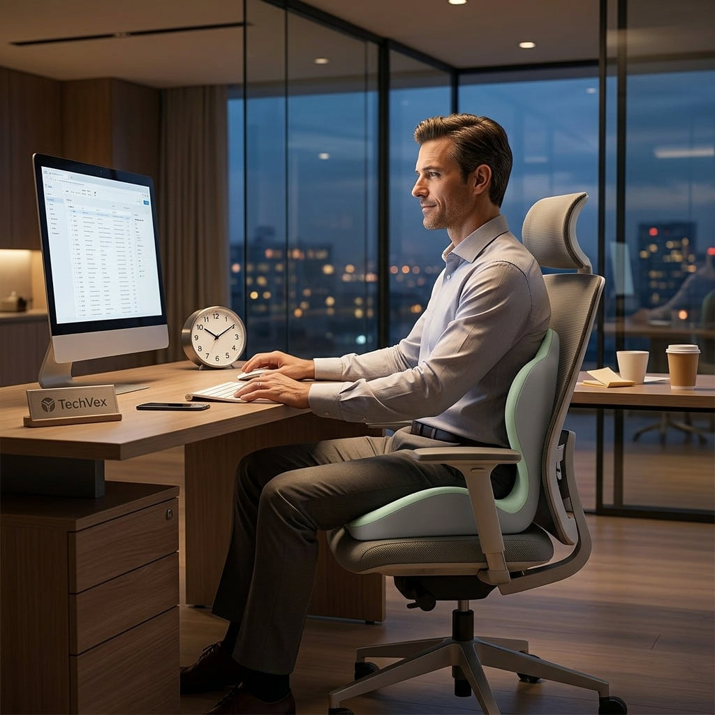 TechVex ComfortCore™ Ergonomic Seat Cushion