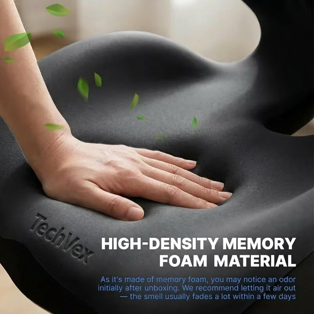 TechVex ComfortCore™ Ergonomic Seat Cushion