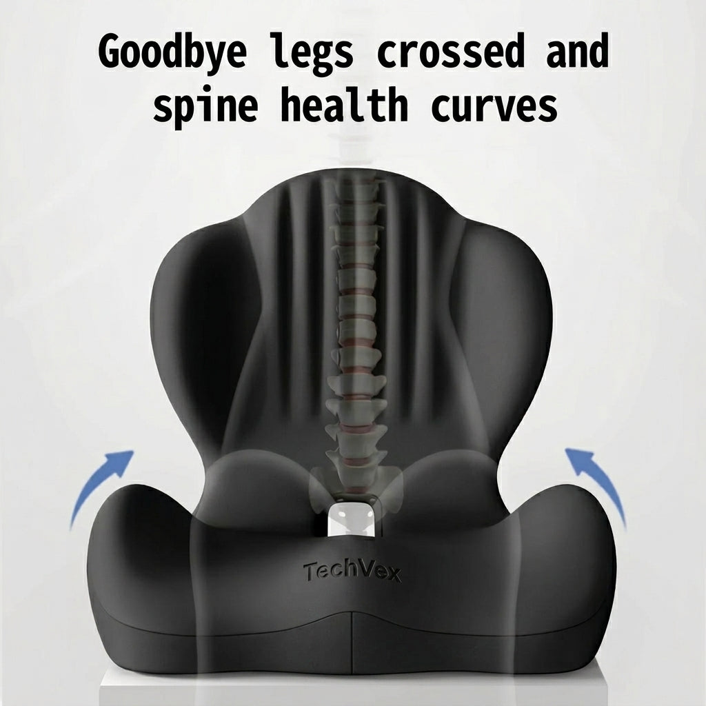 TechVex ComfortCore™ Ergonomic Seat Cushion