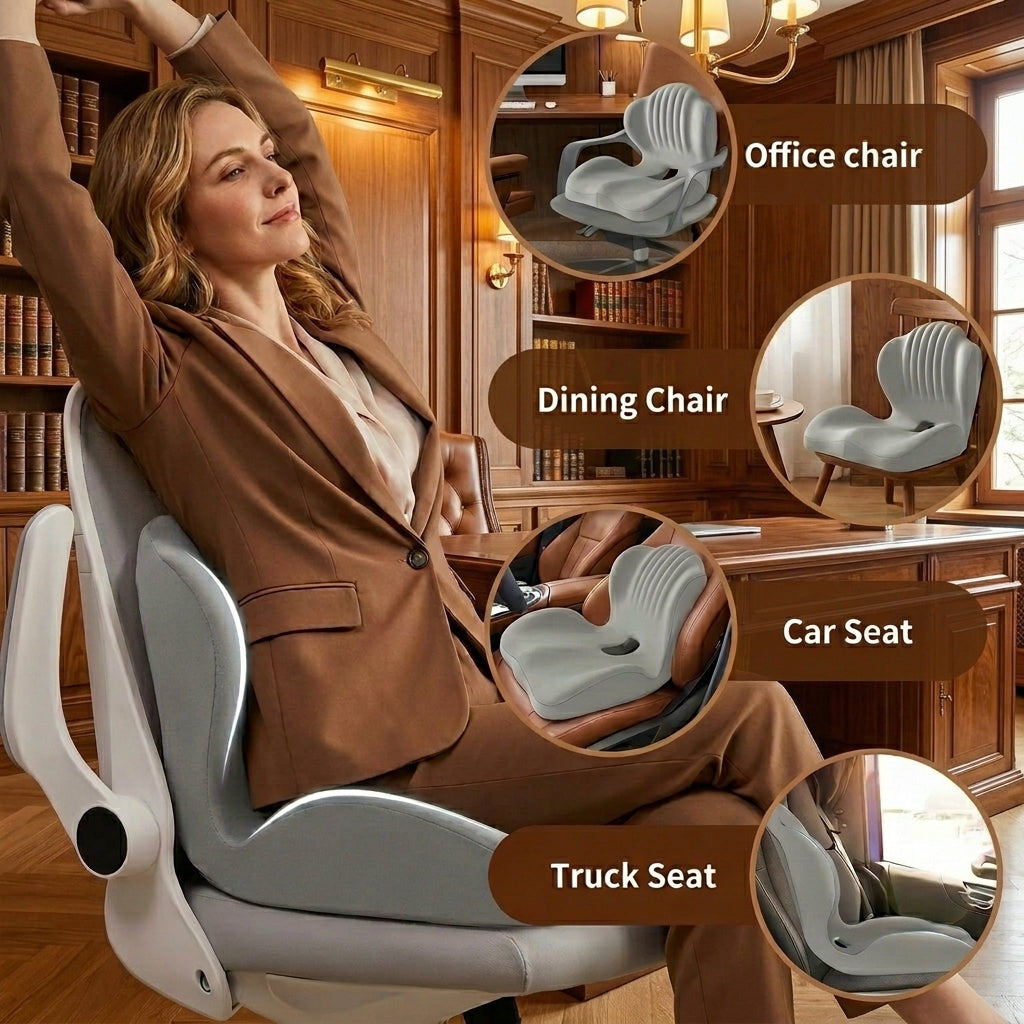 TechVex ComfortCore™ Ergonomic Seat Cushion