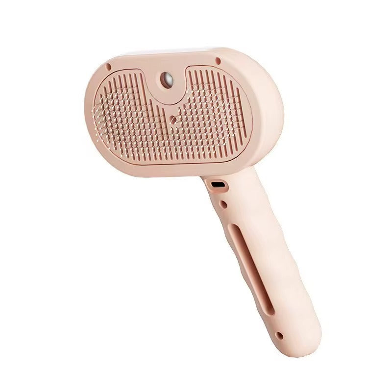 TechVex FurFlow™ 3-in-1 Electric Pet Grooming Brush – Self-Cleaning Dog & Cat Deshedding Brush